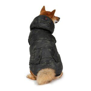 Pajar Duff Hooded Reversible Dog Parka Black Camo